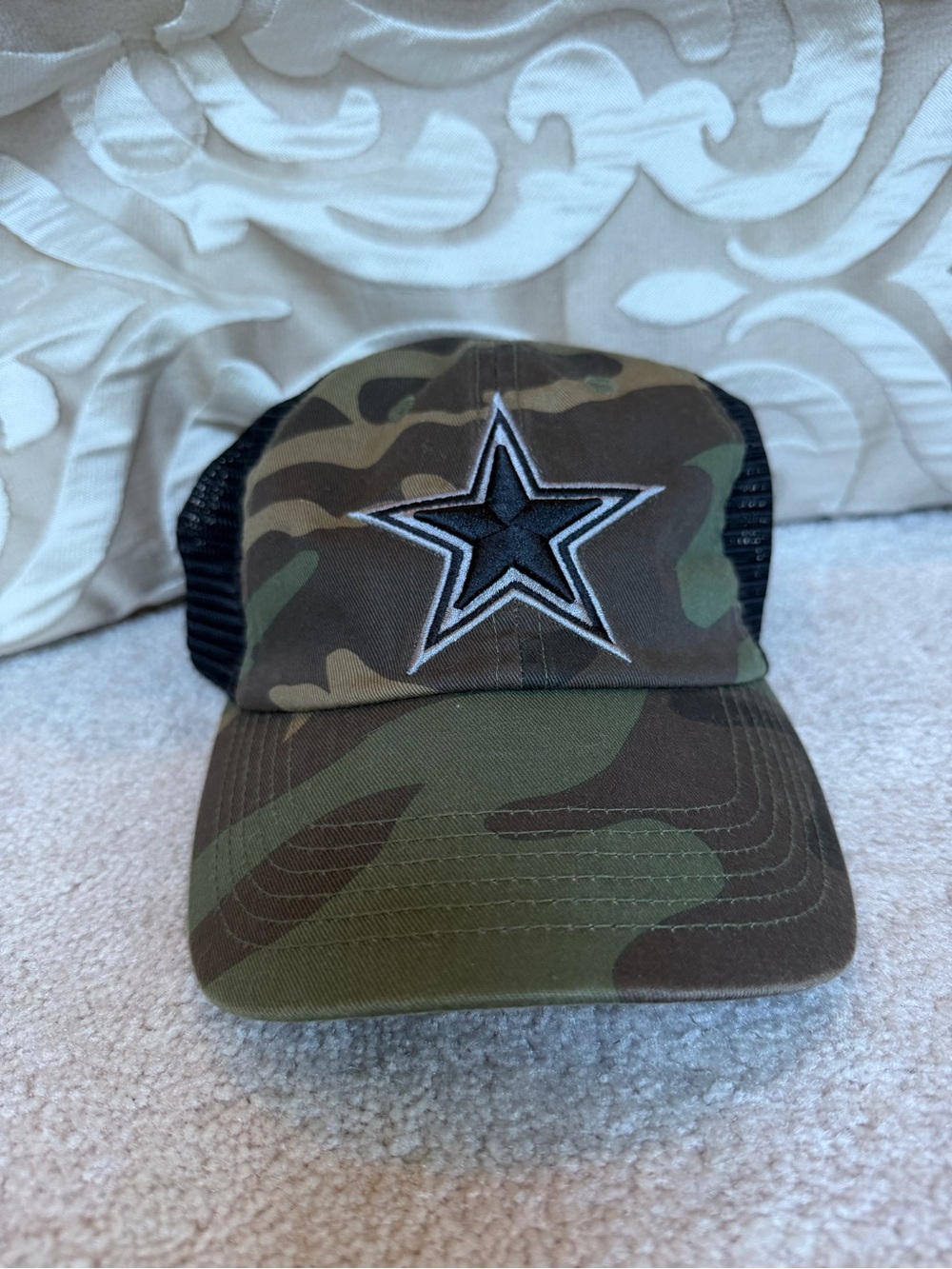 Dallas Cowboys Camo Trucker Hat Snapback Mesh Football Cap Camouflage